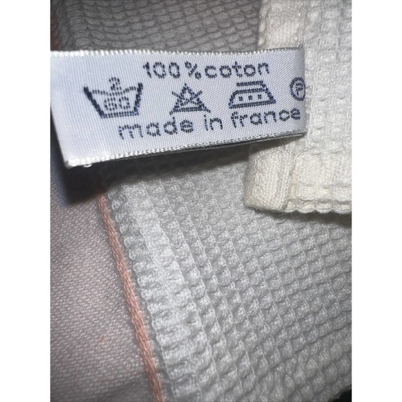 2 Le Jacquard Francais Peach Shell Border Renaissance Placemats Made France - Picture 5 of 5